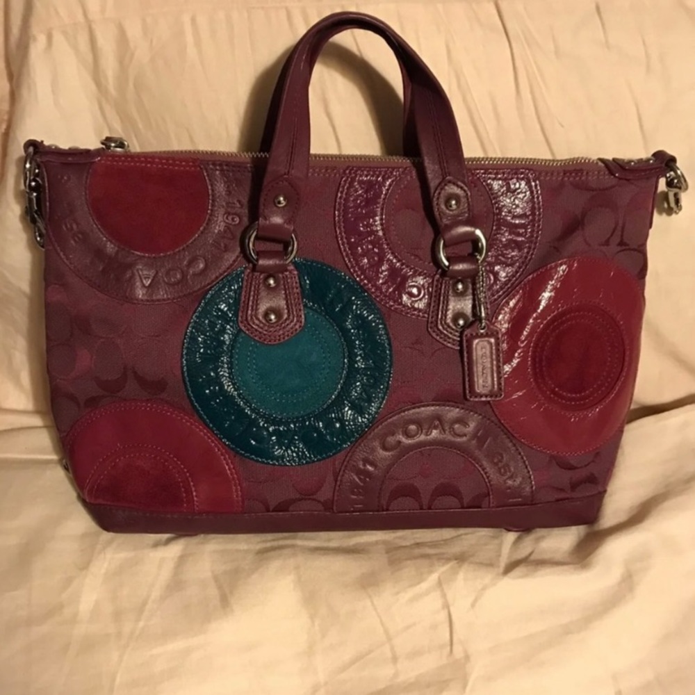 Coach Fuchsia Patchwork Purse & Wallet - Picture 2 of 12